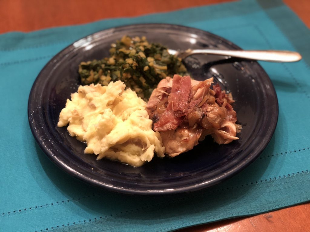 Braised Chicken with Prosciutto recipe