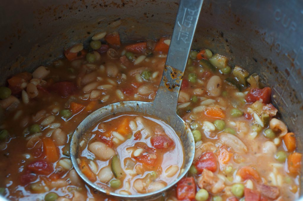 You can really be creative with this soup and veggies!